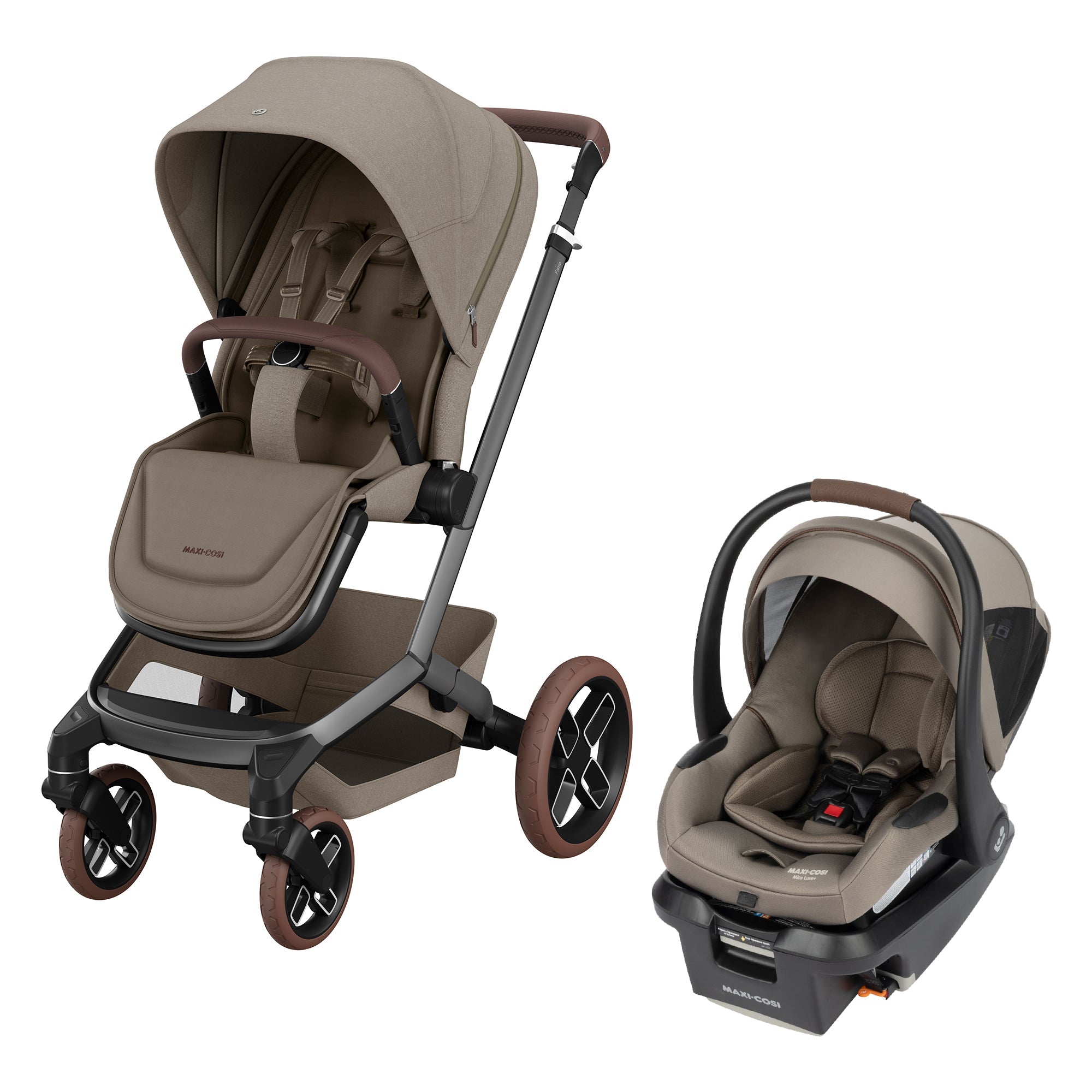 Système de Voyage Poussette Fame et Siège Auto Mico Luxe+