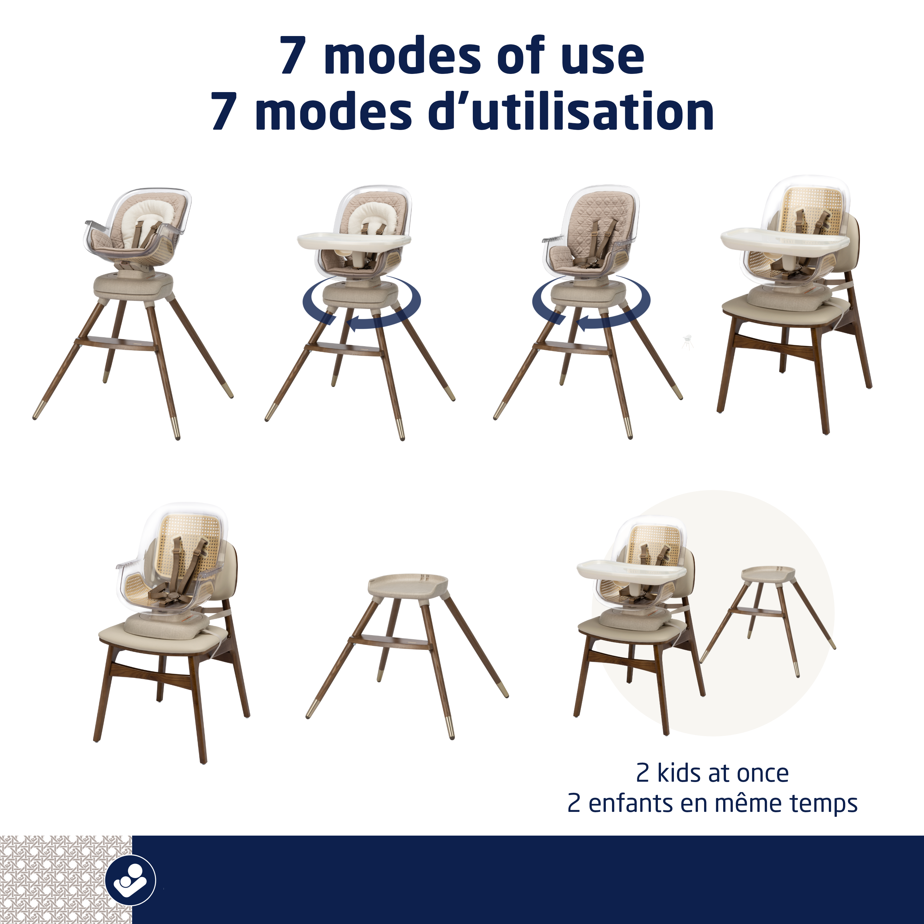 Kiskadee 360 Rotating High Chair