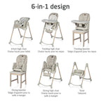 Chaise haute Minla 6-en-1