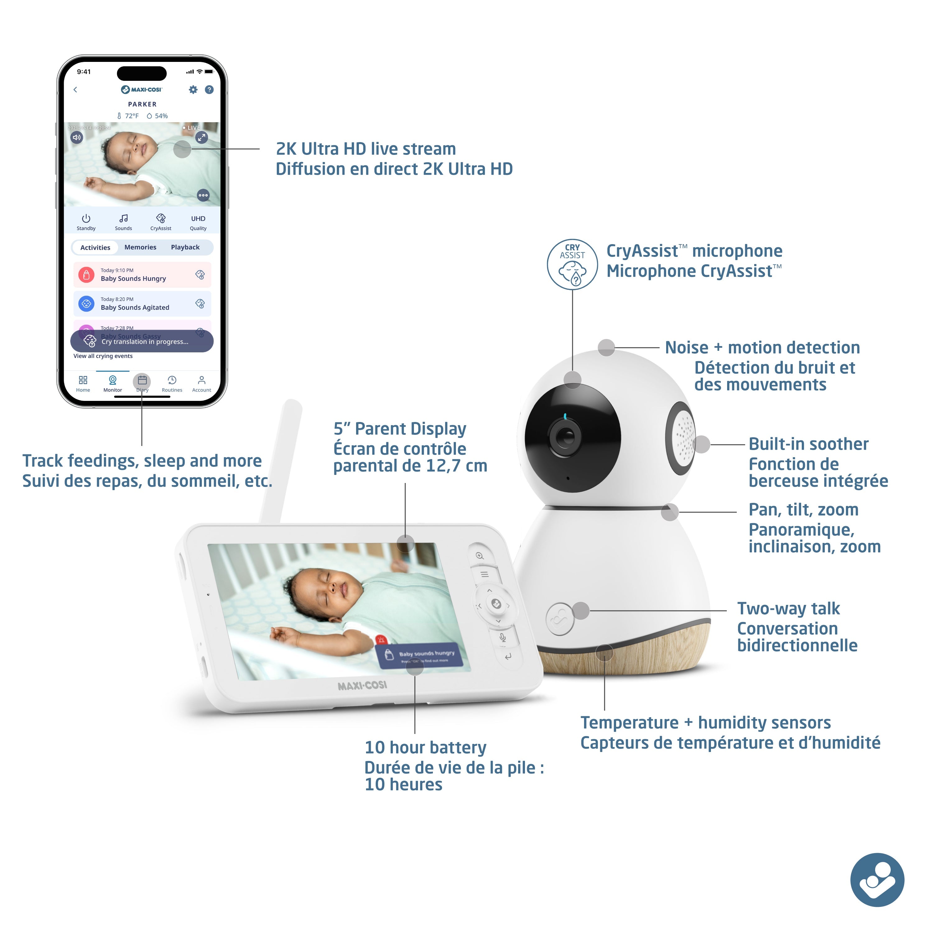 Voir Moniteur Bébé Pro 360°