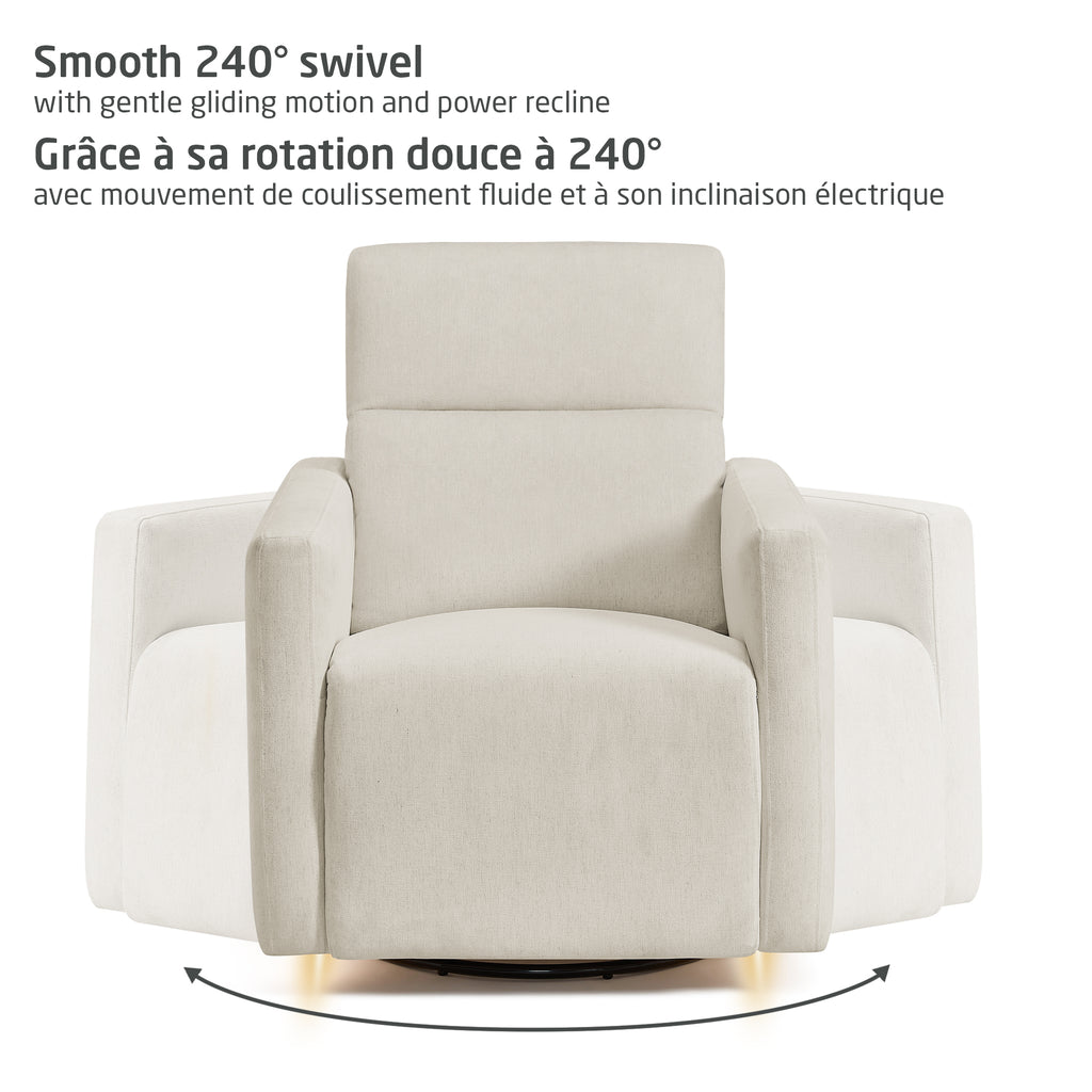 Fauteuil pivotant, coulissant et inclinable Isla