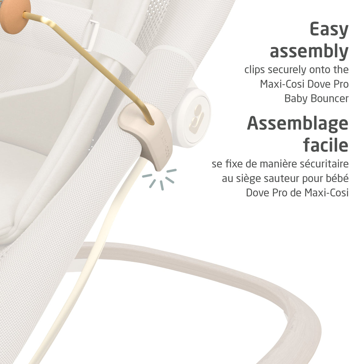 Arche de jeux vibrante Dove Pro pour transat