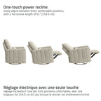 Dorian Swivel Glider and Power Recliner with Night Light