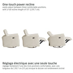 Fauteuil pivotant, coulissant et inclinable Isla