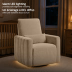Dorian Swivel Glider and Power Recliner with Night Light