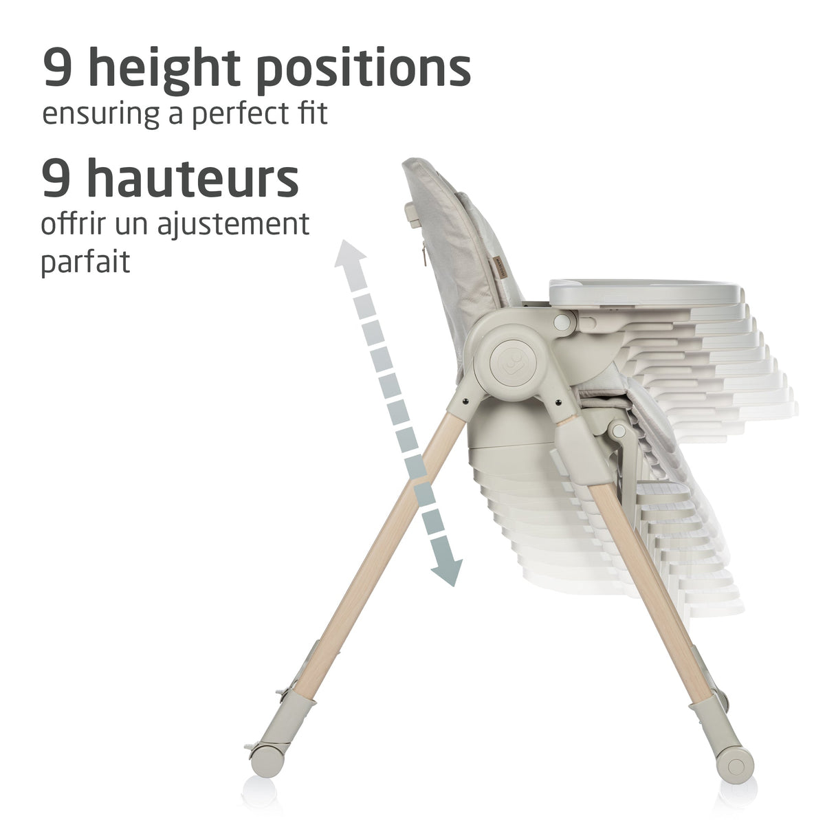 Chaise haute Minla 6-en-1