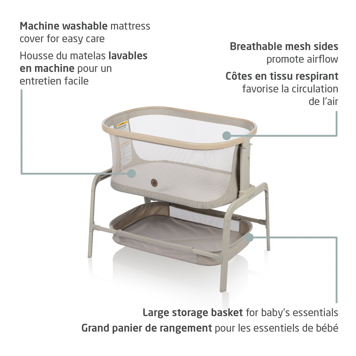 Iora Lit cododo Sleep Approved + Moniteur bébé See Pro 360°