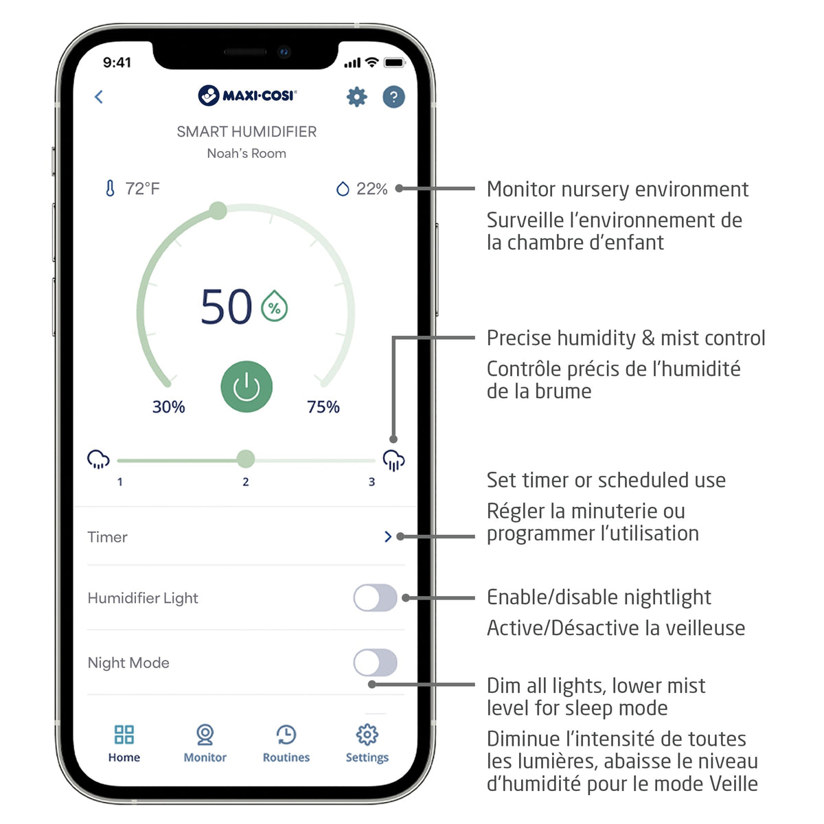 Humidificateur intelligent