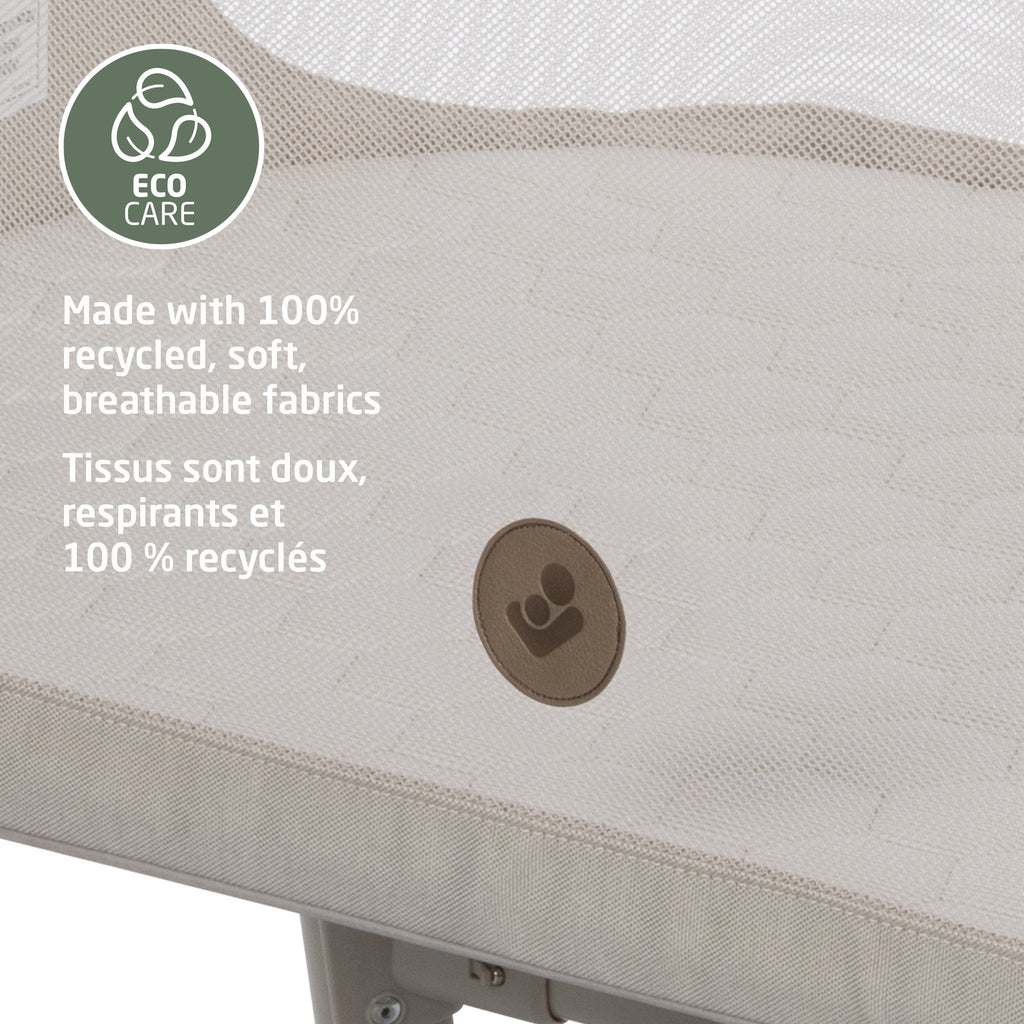 Iora Bedside Bassinet Sleep Approved + See Pro 360° Baby Monitor