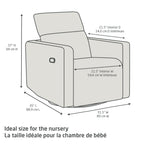 Fauteuil pivotant, coulissant et inclinable Isla