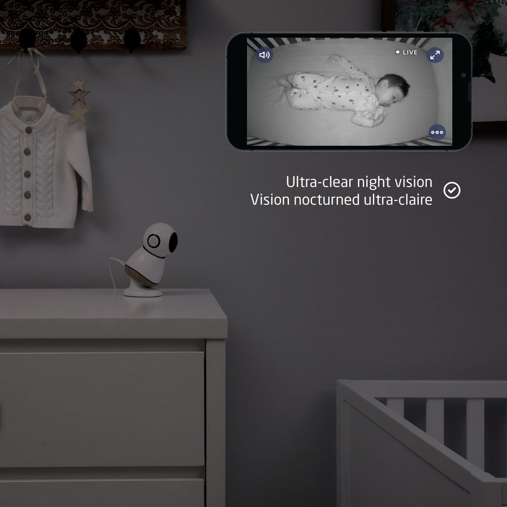 Voir la caméra de surveillance pour bébé Pro 360°